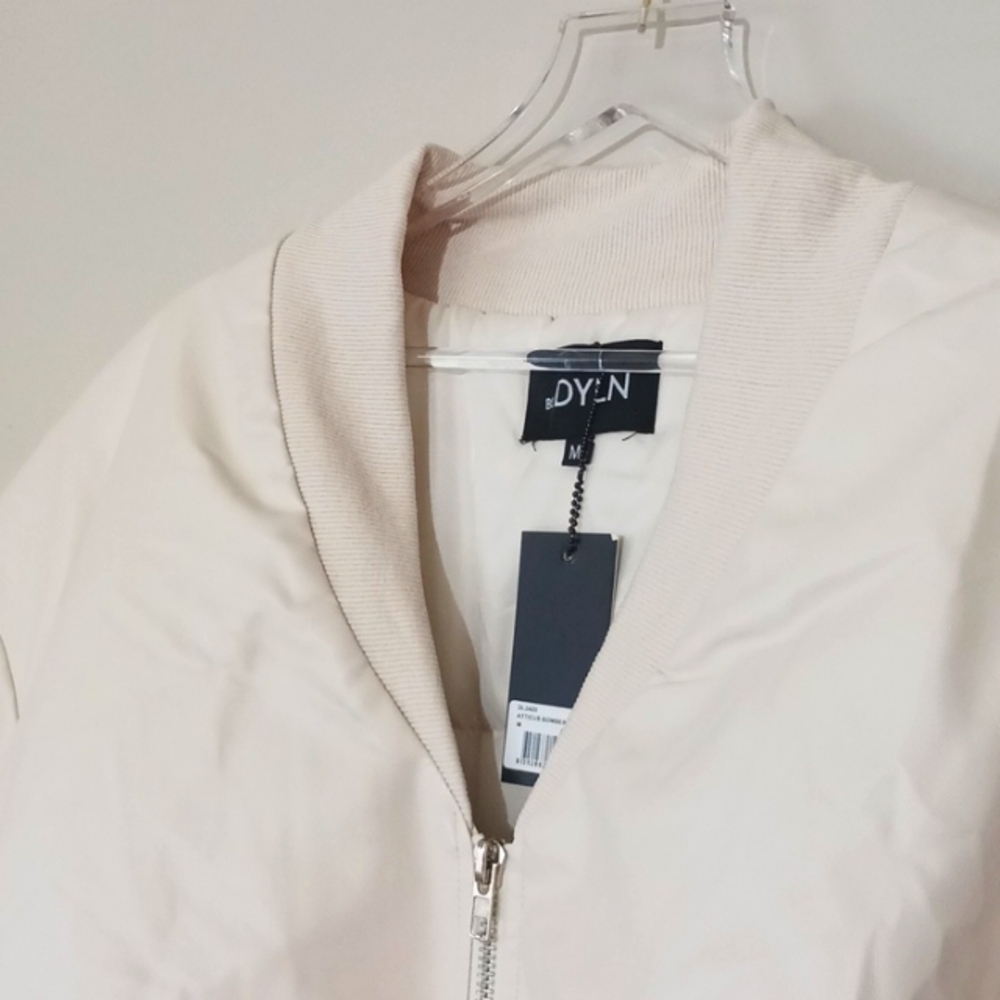 By Dyln Atticus Oversized Puffer Coat Faux Leather Bomber Jacket, Size M - Picture 8 of 15